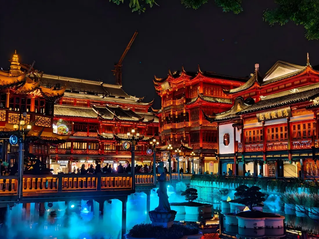 Night Lights of Yuyuan Bazaar