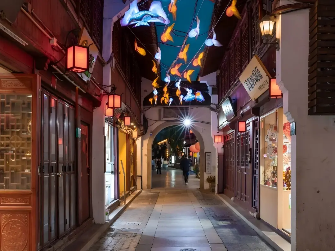 Night Alley in Qibao Old Street